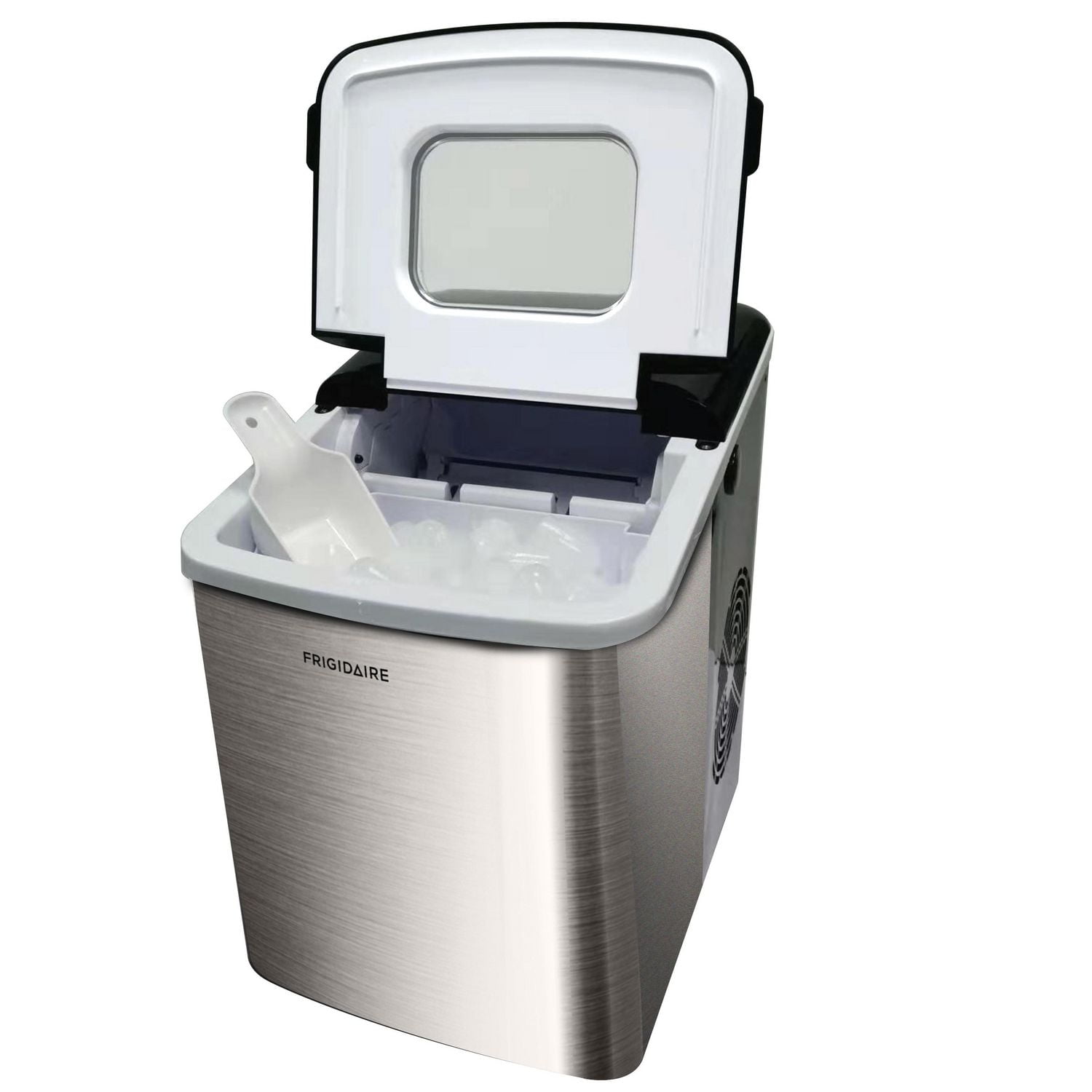 Machine à glaçons de comptoir en acier inoxydable de 26 livres de Frigidaire