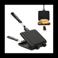 thumbnail image 3 of Sandwich Maker, Non-Stick Hot Sandwich Maker Grill Pans with Handle Aluminum Flip Pan for Home Kitchen,Black, 3 of 7