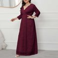 thumbnail image 1 of LSLJS Robe Longue en Dentelle Ajourée Mode Femme Robe de Soirée Robe de Cocktail pour Femmes Soirée, 1 of 7