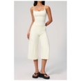 thumbnail image 2 of PISONIC Womens Workout Sets Two Piece Spaghetti Straps Tank Top Matching Wide Leg Capri Pants Gym Work Pilates Outfits, 2 of 7