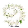 thumbnail image 3 of XYAIYT Simulation Spring Flower Wall Hanging,72.83in Artificial Orchid Vines for Indoor Living Room Decor,Rattan Decorative Hanging for Weddings,Events Home Styling(White), 3 of 6