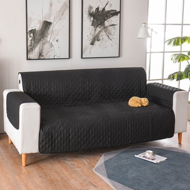 PpgejGEK Reversible Water Resistant Sofa Cover 190x196cm 75x77in with Elastic Straps and Foam Sticks Furniture Protector for Dogs Cats Pets Anti Slip Washable Couch Slipcover