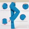 thumbnail image 4 of AherBiu Sweatpants for Womens High Waisted Drawstring Slim Fitted Casual Trousers Fall Solid Color Workrout Yoga Pants, 4 of 9
