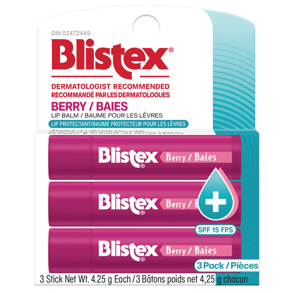 Blistex Baume pour les Lèvres aux Baies Écran Solaire / Baume Protecteur pour les Lèvres