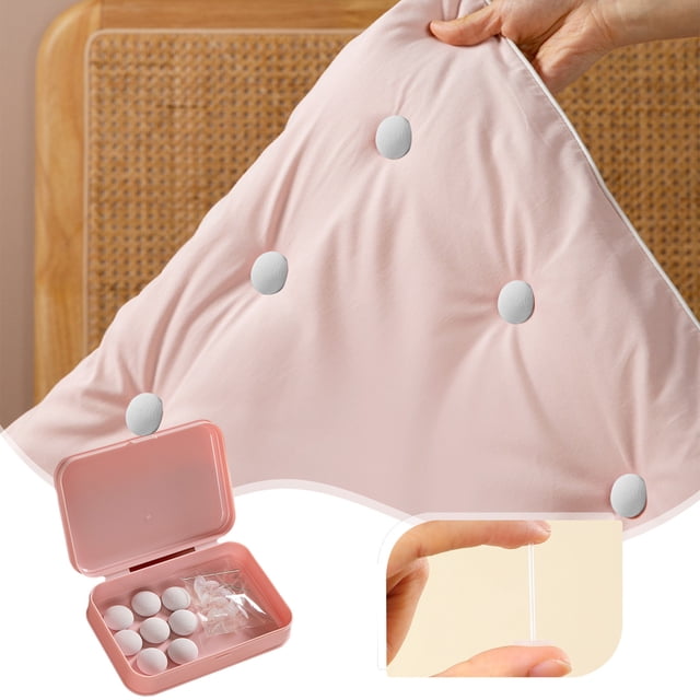 PRETXORVE Duvet Clips Fasteners - 8Pcs Duvet Cover Clips, Unlock Comforter Clips, Non Duvet Cover Holding Clips Keeps Comforter From Shifting