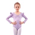 thumbnail image 1 of Robe de Danse à Manches Longues pour Tout-Petites Filles Automne Hiver, Robe d'Entraînement à Volants, Vêtements de Ballet pour Filles, 1 of 3