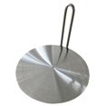 thumbnail image 1 of Disque Convertisseur pour Cuisinière à Induction en Acier Inoxydable, Plaque Diffuseur de Chaleur avec Poignée, 1 of 6