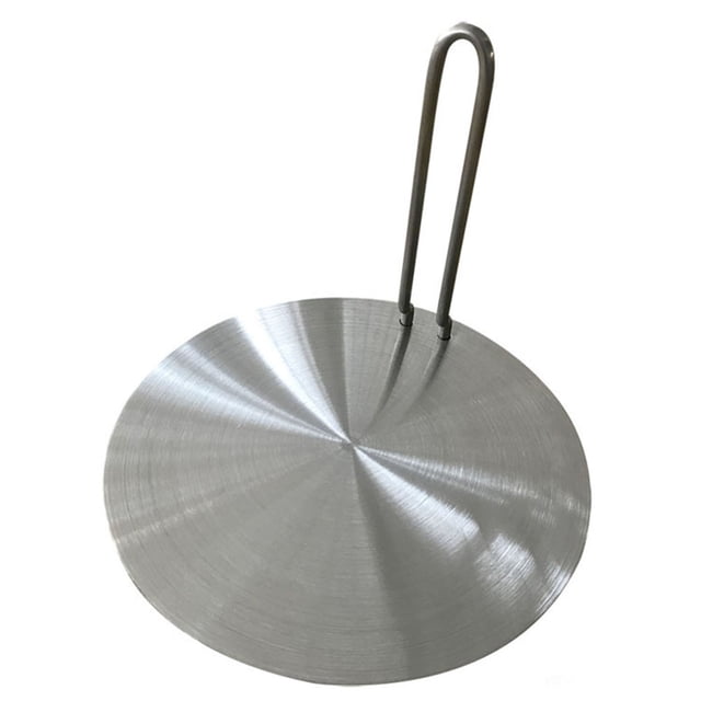 Disque Convertisseur pour Cuisinière à Induction en Acier Inoxydable, Plaque Diffuseur de Chaleur avec Poignée