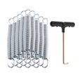 thumbnail image 2 of jinwen 15 Pcs Trampoline Métal Réparation Entretenir Quincaillerie Pièces de Trampoline 14,7 cm Ressort, 2 of 9