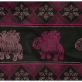 thumbnail image 4 of oneOone Organic Cotton Poplin Twill Fabric Floral & Elephant Block Printed Craft Fabric BTY 42 Inch Wide, 4 of 4