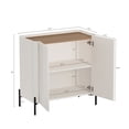 thumbnail image 3 of Abbey Accent Cabinet in Maple and Off White made from Engineered Wood, 3 of 10