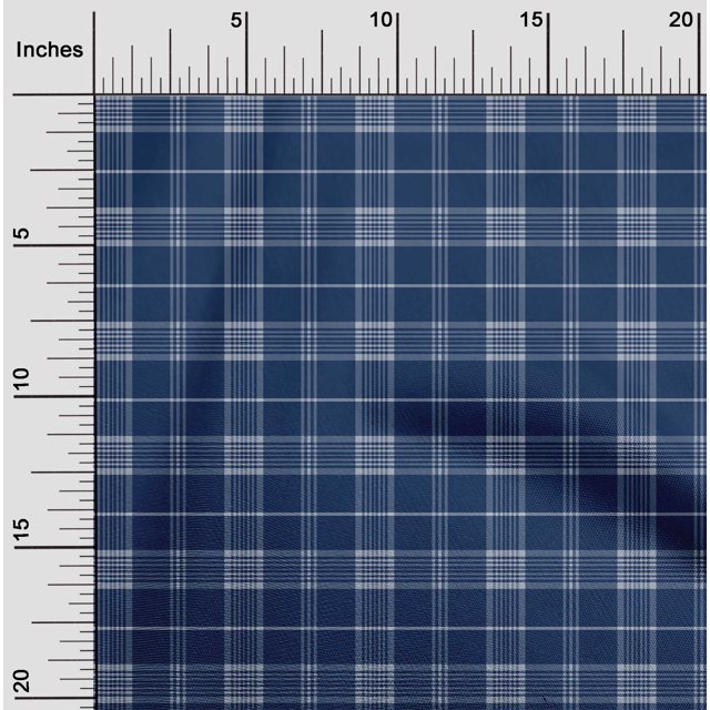oneOone Polyester Lycra Fabric Madras Check Fabric Prints By Yard 56 Inch Wide
