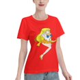 thumbnail image 2 of T-Shirt Basique à Manches Courtes pour Femmes Sailor Moon Aino Minako, 2 of 6