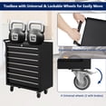 thumbnail image 2 of 7-Drawer Rolling Tool Chest with Lock, Heavy-Duty Mobile Tool Storage Cabinet, Tool Cart Organizer for Garage Workshop, 2 of 7