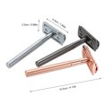thumbnail image 4 of Black Stainless Steel Safety Razor for Men - Premium Double Edge Shaving Tool with Ergonomic Anti-Skid Handle, Easy Blade Replacement & Cleaning, Long-Lasting Rust-Resistant Construction (Blades Not, 4 of 6