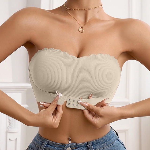 MIONGO Front Closure Strapless Bra for Everyday Comfort and Leisure Activities - Versatile Design for All Seasons