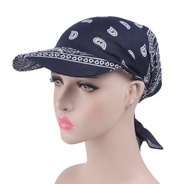 Kcodviy Hat Cap Baseball Towel Home Brewing Hat Retro Muslim Wrap Women Rolling Stripe Hat Floral Turban Baseball Caps