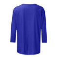 thumbnail image 5 of Meichang Chemises de Noël Manches 3/4 Coupe Ample Col Rond Tops d'Automne T-Shirts Graphiques Classiques Cadeaux pour Femmes pour Noël, 5 of 5