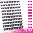 thumbnail image 2 of HSHDLDF Lash Extension 120Pcs Lash Clusters, DIY Eyelash Extension Natural Cluster Lashes Fluffy Wispy Lash Clusters Extension Full Volume Individual Lashes Cluster at Home 8-16mm ALICROWN, 2 of 7