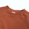 thumbnail image 4 of T-Shirts à Manches Raglan Unies Unisexes pour Enfants, Hauts Décontractés Légers à Col Rond pour Enfants, Été, 4 of 8