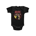 thumbnail image 1 of ACDC Highway To Hell Circle Black Infant Baby Creeper Snapsuit Romper, 1 of 2