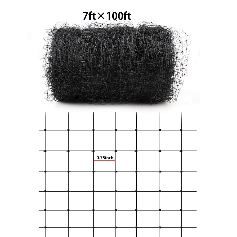 Garden Netting, Lightweight Bird Netting Black  For Animals