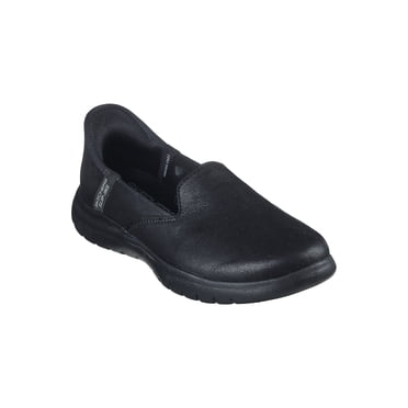 Remis à Neuf Skechers Femmes On The Go Flex Chaussure à Enfiler - Noir 7 Moyen