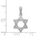thumbnail image 2 of Pendentif Étoile de David en Or Blanc 14K, 2 of 2
