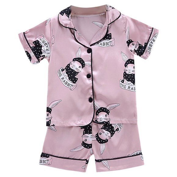 Zshosam Boys Summer Pajamas Shorts Set Baby Boys Pajamas Set 2-Piece Short Sleeve Snug Fit Soft Cotton Sleepwear for Toddler Kids Size 18 24 Months,(Light Pink 18-24 Months)