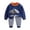 Dark Blue, variant on Qopobobo Newborn Outfit Children's Thermal Underwear Set With Three Of Cotton And Thickened Fabric For Men And Women's And Winter Home Wear Baby's Clothing Grey,18-24 Months
