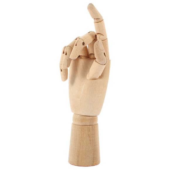 Miangastore Wooden Hand Model for Decor Beige Color WellMade Sturdy Material LongLasting Use 7 inch