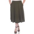 thumbnail image 1 of White Mark Jupe Midi Évasée Tasmin pour Femmes, 1 of 6