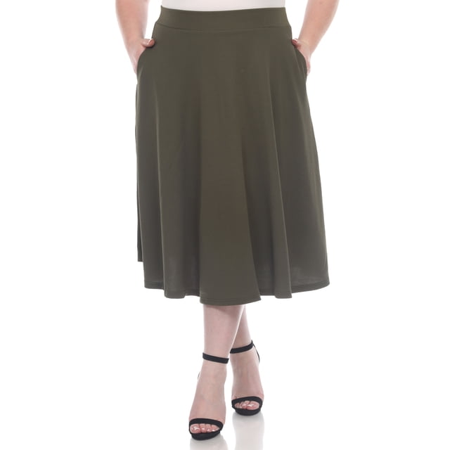 White Mark Jupe Midi Évasée Tasmin pour Femmes