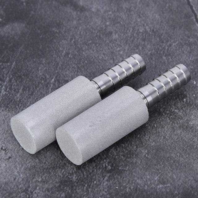 Fosa Pierre de Diffusion en Acier Inoxydable, Pierre à Oxygène de Diffusion, 2 Pcs 0.5m Pierre d'Aération en Acier Inoxydable avec Diamètre Extérieur 1/4 Pouce
