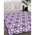 thumbnail image 3 of Ahgly Tapis Rectangulaire Lavable en Machine Intérieur Transitionnel Rebecca Violet, 3 Pieds x 5 Pieds, 3 of 7