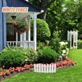 thumbnail image 2 of Shisuyan 10 Pcs Decorative Plastic Picket Fence Display Fence Garden Fence Path Fence, 2 of 9