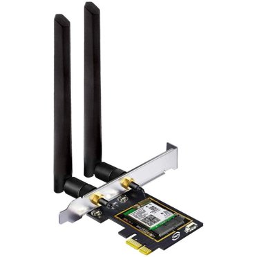 Wifi 6 Ax3000 Pcie Wifi Card For Pc With Bt 5.1, 802.11Ax Dual Band Wireless Adapter With Mu-Mimo, Ultra-Low Latency, Wpa3 Security, Support Windows 10/11 (64Bit) Only…