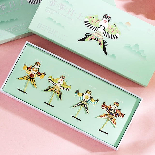 Zing Zing Risen Metal Bookmark Gift Box Literary Gifts Creative Students Send Teachers Teacher's Day Gift