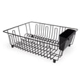 thumbnail image 1 of Mainstays Large Metal Dish Drainer - Black, 1 of 6