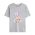 thumbnail image 1 of EGNMCR Easter T-Shirts Imprimé Lapin pour Femmes T-Shirts Graphiques à Manches Courtes pour Femmes Chandail Décontracté à Col Rond T-Shirt Imprimé Easter Manches Courtes Hauts T-Shirt pour Femmes, 1 of 3