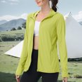 thumbnail image 4 of Long Sleeve Jackets for Women Quick Dry Athletic Stretch Blouses Rash Guard Slim Fit Shirts Tops Hiking Running Blouse Sun Protection Hoodie, 4 of 7