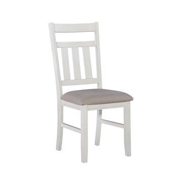 Chaise d'appoint Padilla, Blanc (Lot de 2)