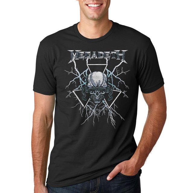 Megadeth Os Rouges Noir T-Shirt Très Grand
