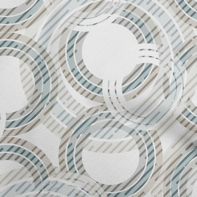 oneOone Rayon Light Gray Fabric Geometrical Craft Projects Decor Fabric Printed By The Yard 56 Inch Wide
