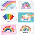 thumbnail image 1 of 6 Pcs Cartes de Remerciement pour Enseignant Cartes de Vœux pour la Journée des Enseignants Cartes de Bénédiction Pliables, 1 of 5