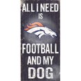 thumbnail image 1 of Fan Creations N0640 Denver Broncos Football And My Dog Sign, 1 of 1
