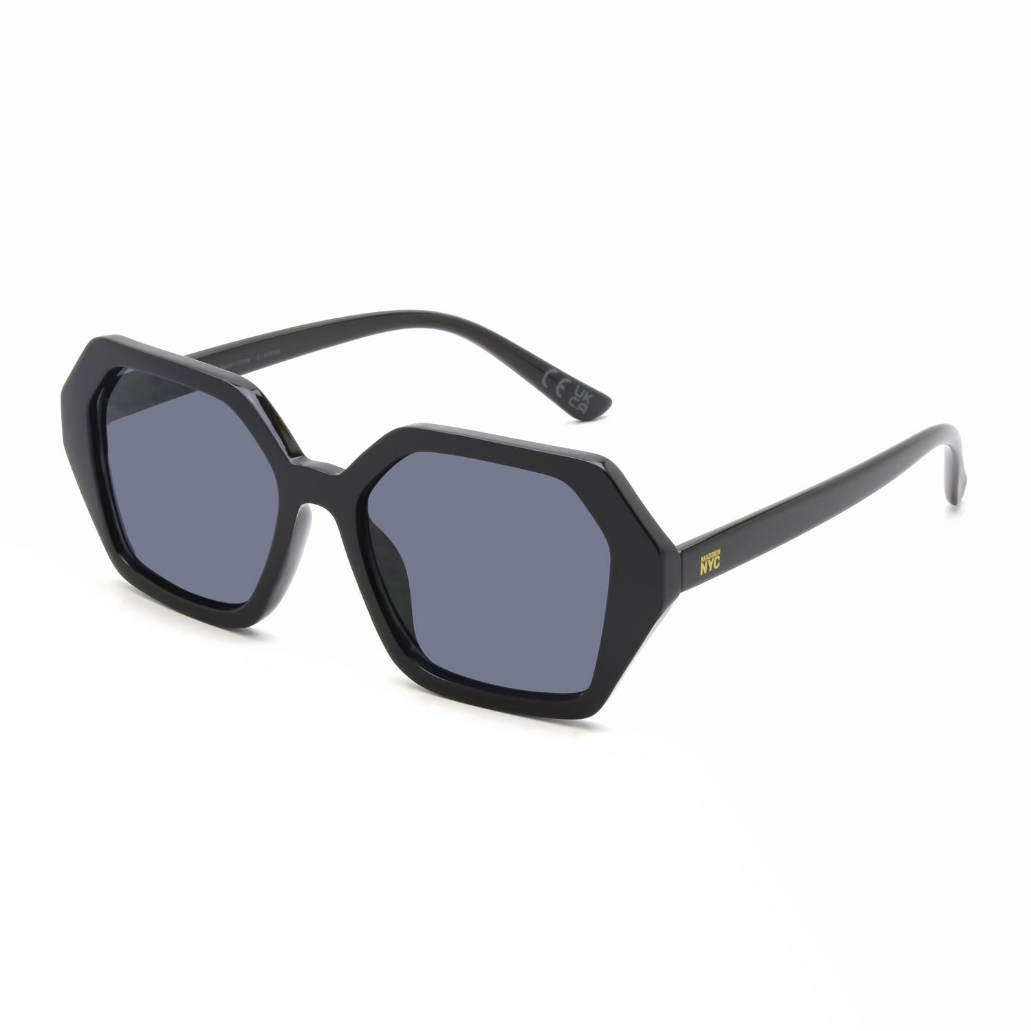 Lunettes de soleil Madden NYC noires carrées surdimensionnées