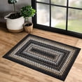 thumbnail image 1 of HOMERRY Braided Area Rug 2x3 Modern Bordered Rug Black Washable Area Rug Boho Farmhouse Doormat, 1 of 7
