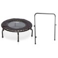 thumbnail image 1 of JumpSport 250 Fitness Rebounder Mini Trampoline & Handle Bar Accessory, Black, 1 of 8