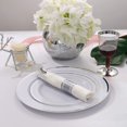 thumbnail image 4 of I00000 30 Pack Pre Rolled Napkins with Silver Plastic Cutlery Set, Premium Disposable Silverware, Includes: 30 Forks, 30, 4 of 6